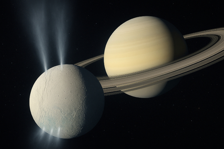 Enceladus střílí do vesmíru stavební kameny života