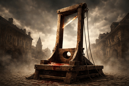 Čtyřicet kilogramů padá rychlostí blesku. Jak fungovala gilotina?