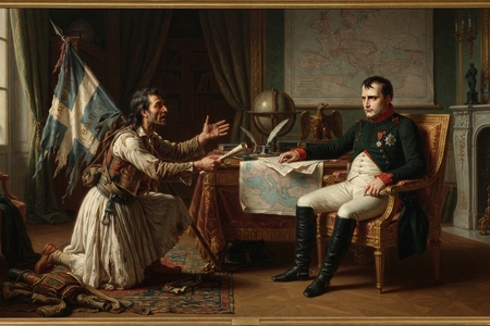 Napoleon pro řeckého vlastence nehnul prstem