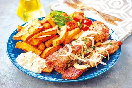 Řecké souvlaki