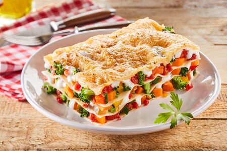 Barevné zeleninové lasagne