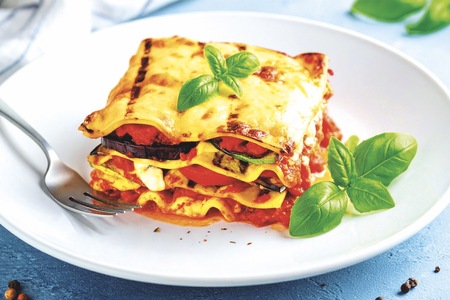 Pestré lasagne se zeleninou