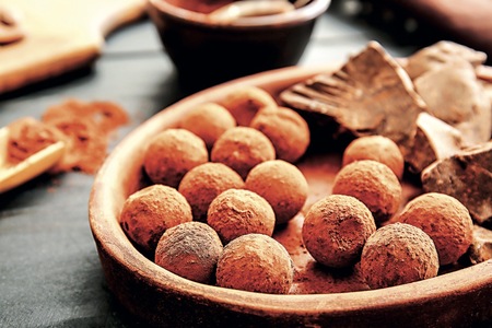 Nepečené čokoládové lanýže