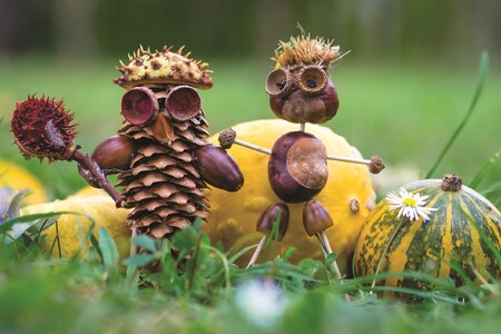 Trochu jiné figurky z kaštanů
