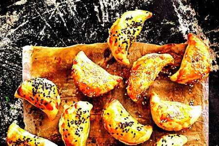 Mini rohlíčky se šunkou a žampiony