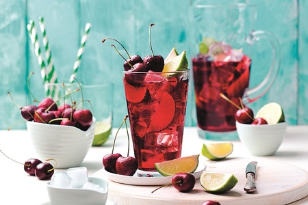Třešňový drink s vodkou