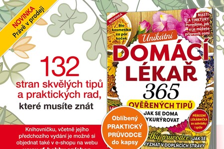 Knihovnička Domácí lékař je plná receptů na domácí kurýrování