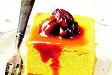 Dýňový cheesecake s pekanovými ořechy