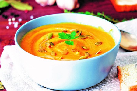 Dýňový krém s kurkumou