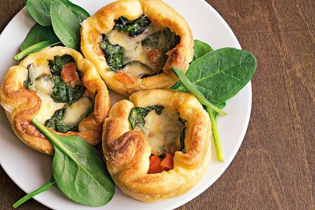 Koláčky se špenátem a fetou